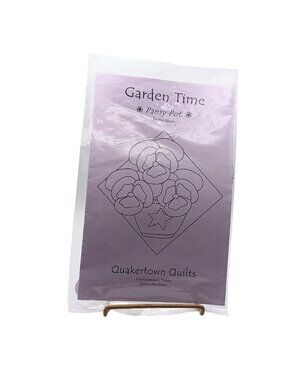 Garden Time Pansy Pot Quilt Pattern By Quakertown Quilts 2003 Pat Sloan Vintage